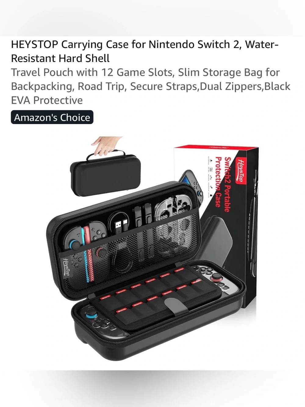 5/$30 HeysTop Switch 2 Portable Protection Case NWT